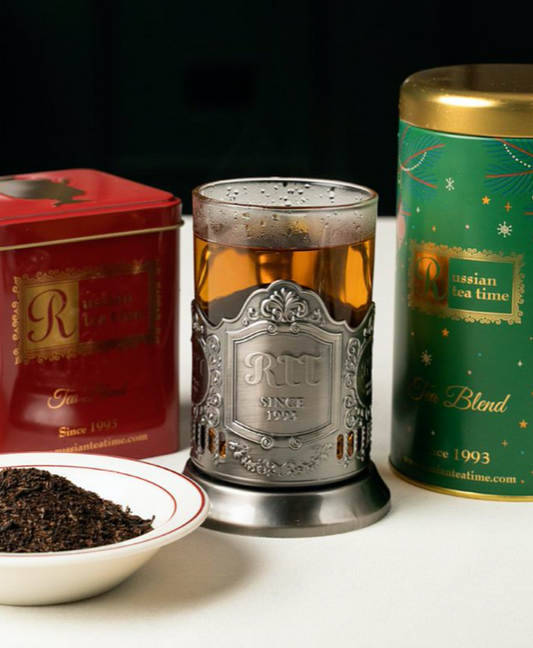 Metal Glass Holder with a Glass